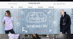 Desktop Screenshot of lonelykidsclub.com