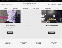 Tablet Screenshot of lonelykidsclub.com